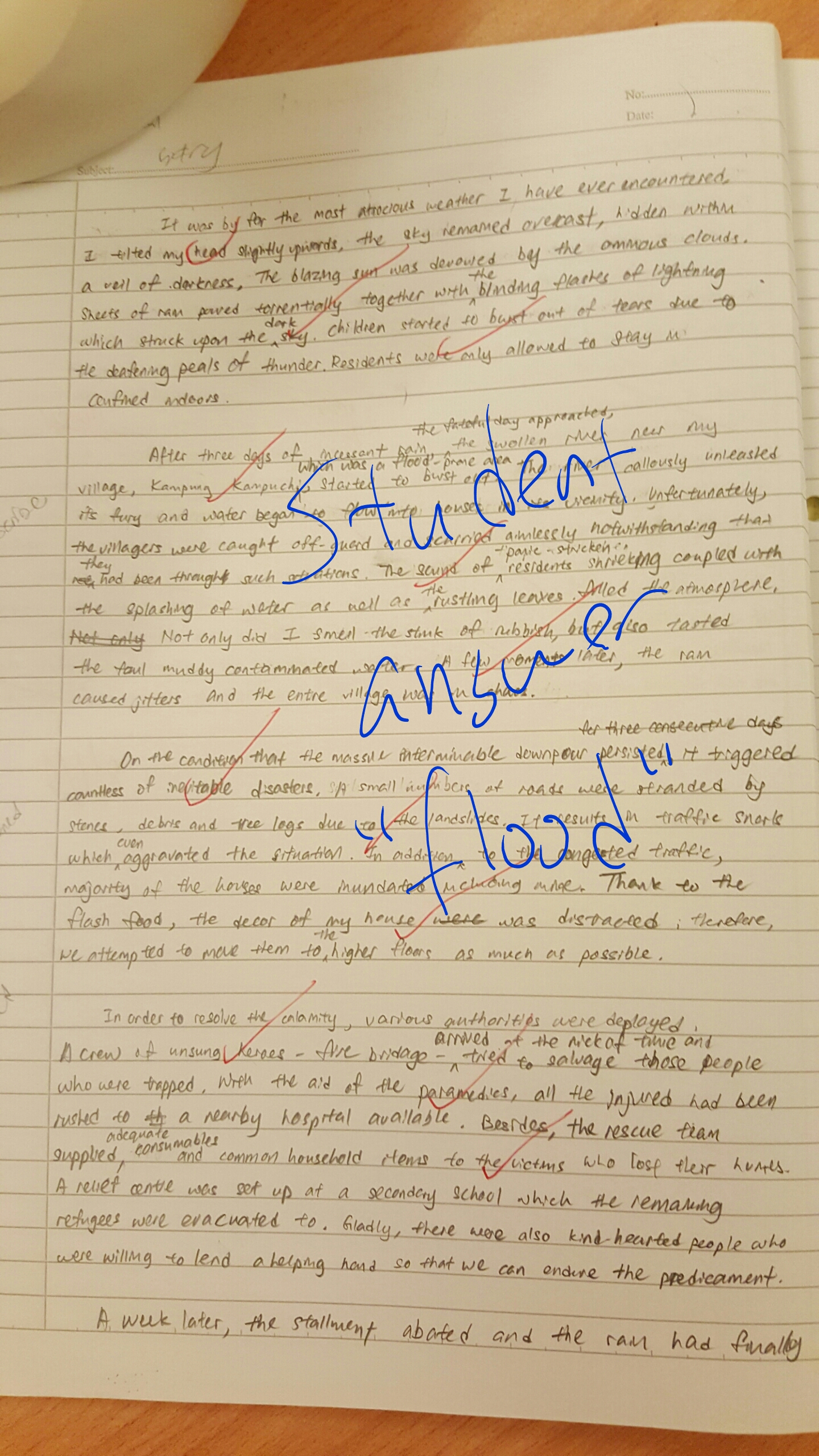 Essay on floods